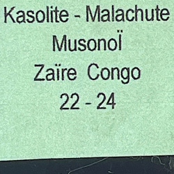 Kasolite, Democratic Republic of Congo