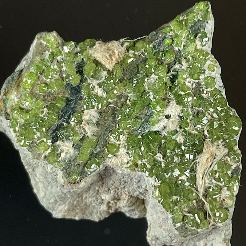 Demantoid garnet, Italy