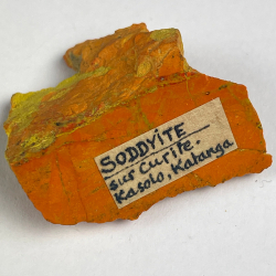 Curite et Soddyite, République Démocratique du Congo