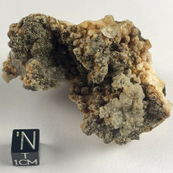 Calcite and Pyrite, Bolivia