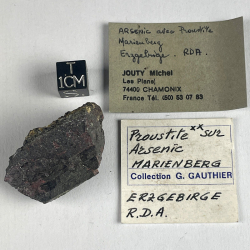 Proustite sur Arsenic natif, Allemagne
