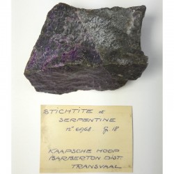 Stichtite et Serpentine