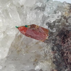 Wulfenite and Dioptase