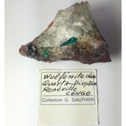 Wulfénite et Dioptase