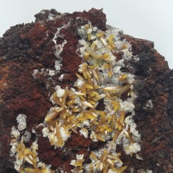 Wulfénite et Calcite