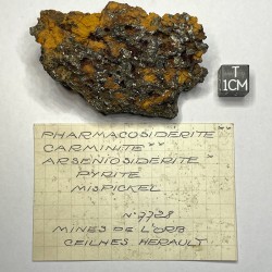 Pharmacosiderite, Carminite et Arsénosidérite