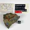 Azurite and Pyromorphite, Bernsberg, Germany.