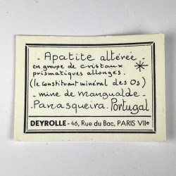 Apatite, From Mangualde mine, Panasqueira, Portugal