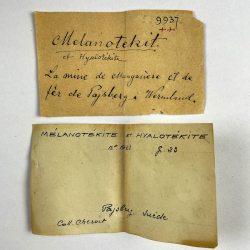 Melanotekite and Hyalotekite, Sweden