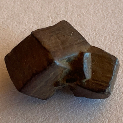 Limonite pseudomorphosis after pyrite, Italy