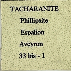 Tacharanite, France