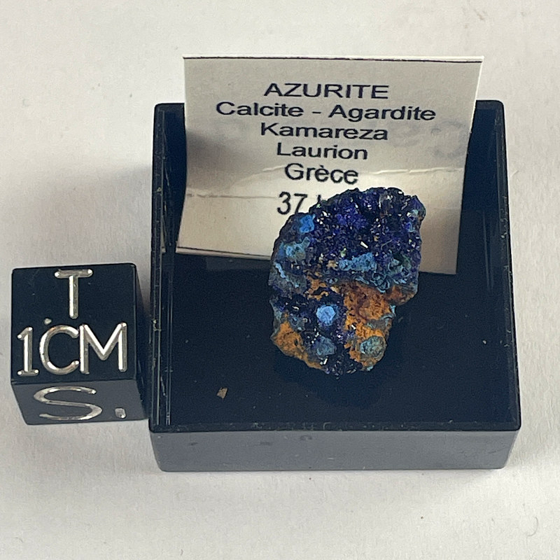 Azurite et Agardite, Greece Azurite et Agardite, Greece